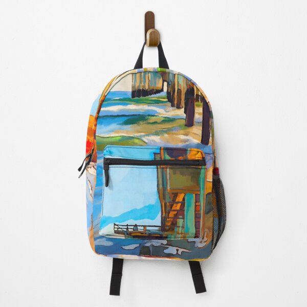 Item preview, Pier jutting out into the ocean at sunset designed and sold by MarkRossArt.