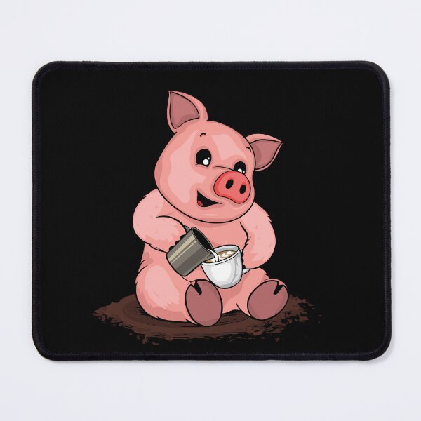 Item preview, Cute Pig Pouring Latte Art Coffee Lover Barista designed and sold by DSWShirts.