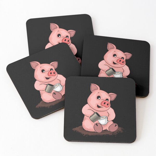 Item preview, Cute Pig Pouring Latte Art Coffee Lover Barista designed and sold by DSWShirts.