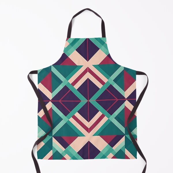 Item preview, An Art Deco-inspired Gingham pattern design with symmetrical, elegant checks and rich colors designed and sold by HEMRO.
