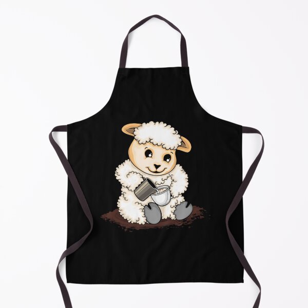 Item preview, Cute Sheep Pouring Latte Art Coffee Lover Barista designed and sold by DSWShirts.