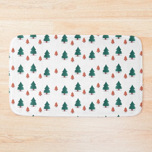 Item preview, Minimal Christmas Tree Pattern  Title: Simple geometric Christmas trees seamless pattern for holiday decor and festive wrapping. designed and sold by Anastasiia Yurevych.