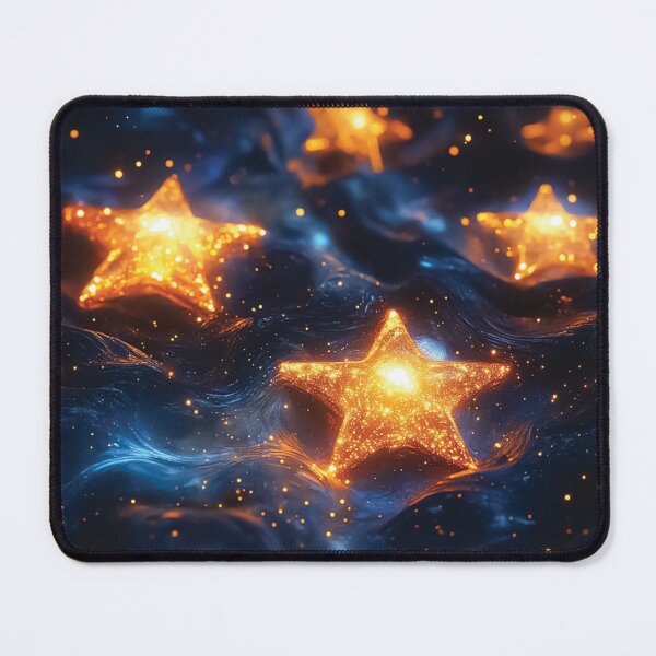 Item preview, A design of glowing stars floating on a shimmering, cosmic surface. designed and sold by HEMRO.