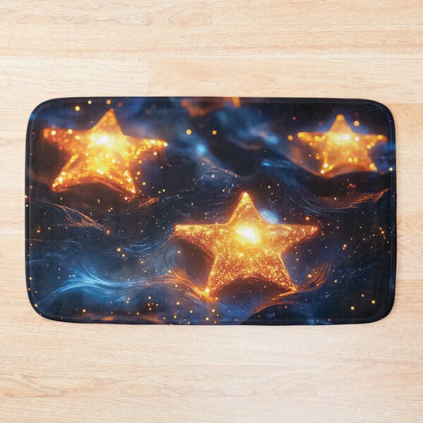 Item preview, A design of glowing stars floating on a shimmering, cosmic surface. designed and sold by HEMRO.