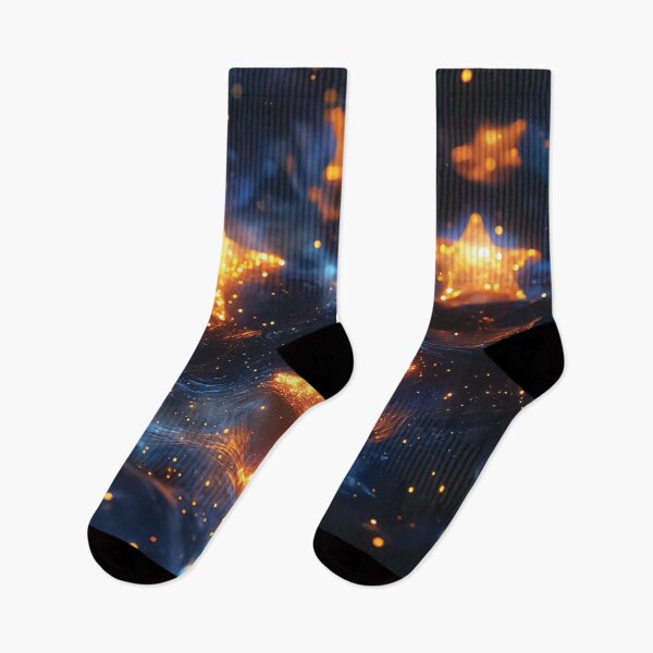 Item preview, A design of glowing stars floating on a shimmering, cosmic surface. designed and sold by HEMRO.