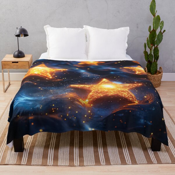 Item preview, A design of glowing stars floating on a shimmering, cosmic surface. designed and sold by HEMRO.