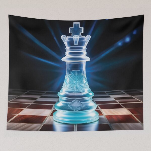 Item preview, A chess-themed design with pieces that are translucent and glow with inner light. designed and sold by HEMRO.