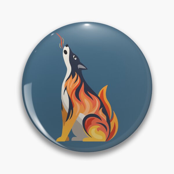 Item preview, Flaming Wolf's Howl designed and sold by Griscendre.