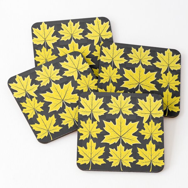 Item preview, A retro-inspired checkerboard pattern design with maple leaves in contrasting color. designed and sold by HEMRO.