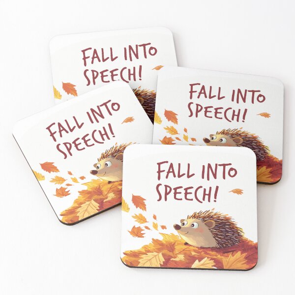 Item preview, Fall Into Speech - Cute Hedgehog in Autumn Leaves designed and sold by SmartPatterns.