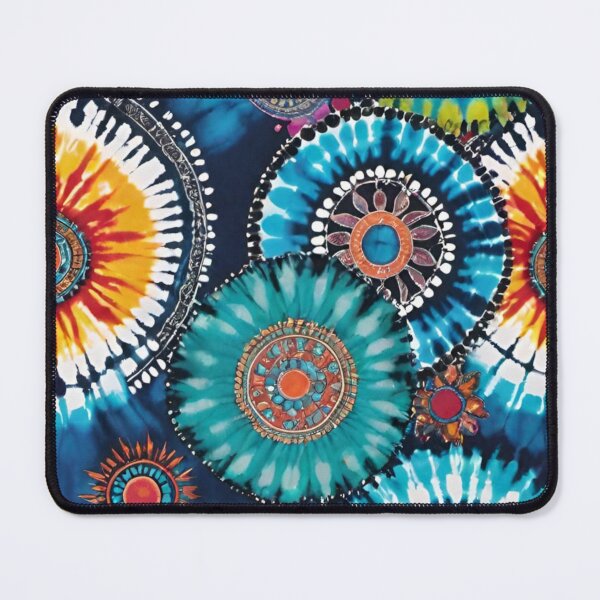 Item preview, Tie dye doodle in blue designed and sold by KirstenStar.