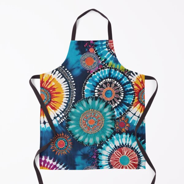 Item preview, Tie dye doodle in blue designed and sold by KirstenStar.