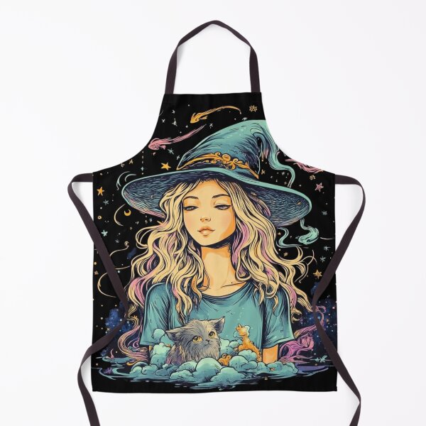 Item preview, Enchanting Anime Realm: Witch, Cat, and Magic Stars designed and sold by MythSpire.