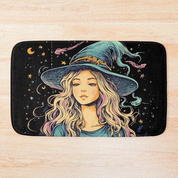 Item preview, Enchanting Anime Realm: Witch, Cat, and Magic Stars designed and sold by MythSpire.