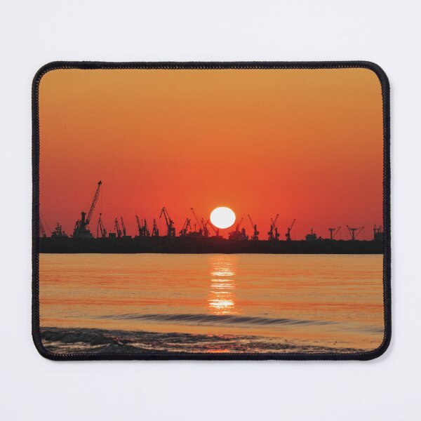 Item preview,  In the morning at the Black Sea, Eforie Nord, commercial ships in the distance.  designed and sold by Gabi.Media.