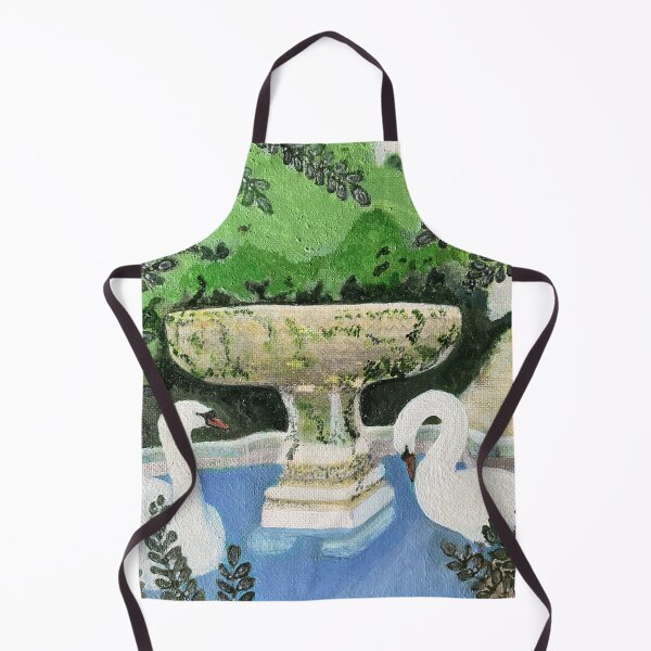 Item preview, Two Swans In An Enchanted Garden designed and sold by LynseysArtShop.