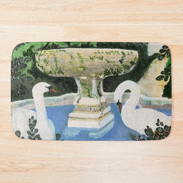 Item preview, Two Swans In An Enchanted Garden  designed and sold by LynseysArtShop.