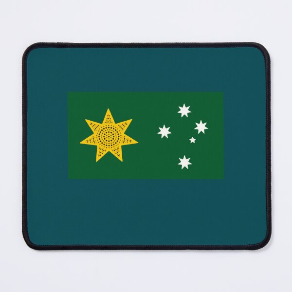 Item preview, Australia. Golden federation sun flag. Alt edition with Southern Cross  designed and sold by Kangaroo Sun.