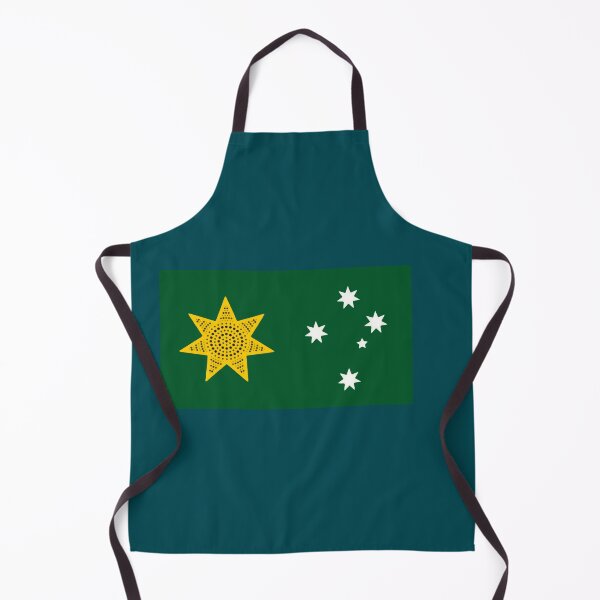 Item preview, Australia. Golden federation sun flag. Alt edition with Southern Cross  designed and sold by Kangaroo Sun.