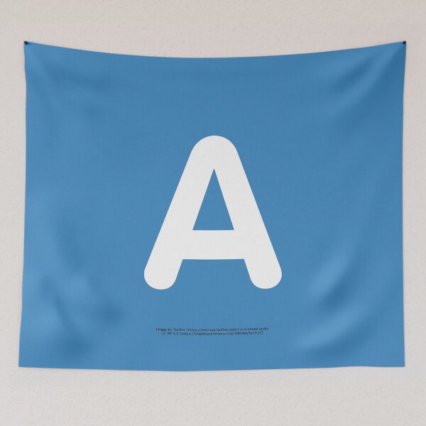 Item preview, Letter A Emoji designed and sold by VeryRandomShop.