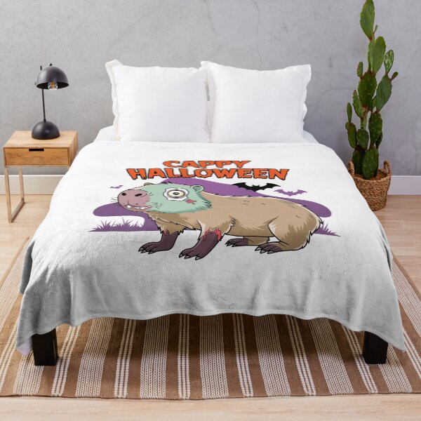 Item preview, Cappy Capy Halloween Capybara Zombie Kawaii designed and sold by These_Prints.