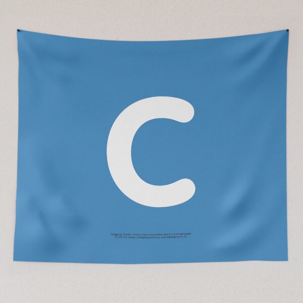 Item preview, Letter C Emoji designed and sold by VeryRandomShop.
