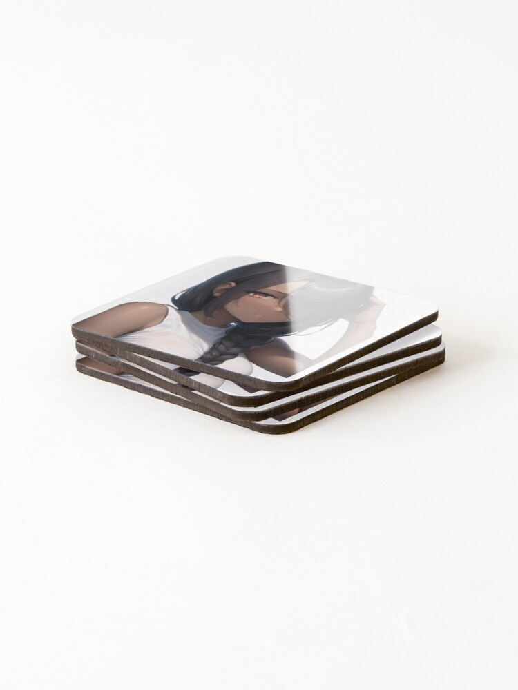 Thumbnail 4 of 5, Coasters (Set of 4), [five] - Background Included designed and sold by Yuki-Creative.