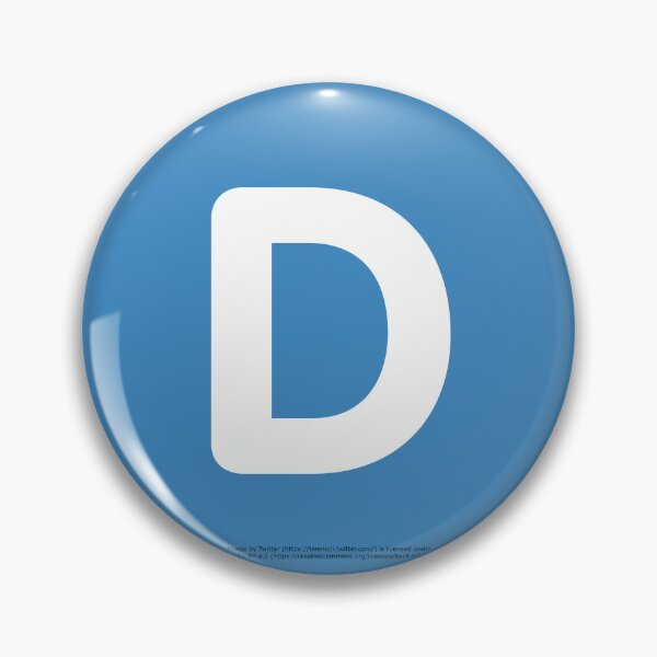 Item preview, Letter D Emoji designed and sold by VeryRandomShop.