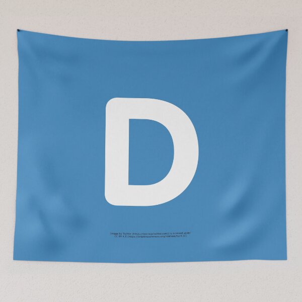 Item preview, Letter D Emoji designed and sold by VeryRandomShop.