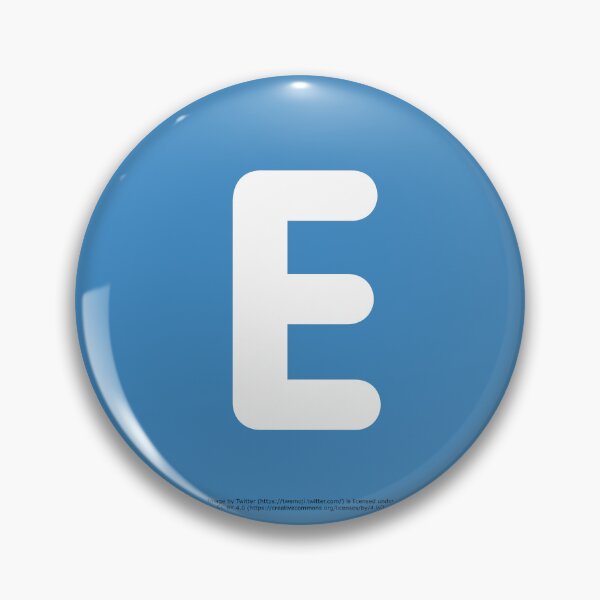 Item preview, Letter E Emoji designed and sold by VeryRandomShop.