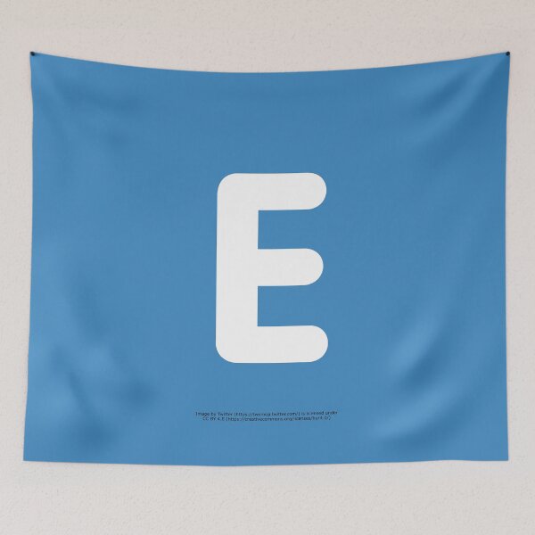 Item preview, Letter E Emoji designed and sold by VeryRandomShop.
