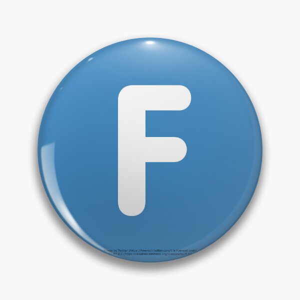 Item preview, Letter F Emoji designed and sold by VeryRandomShop.