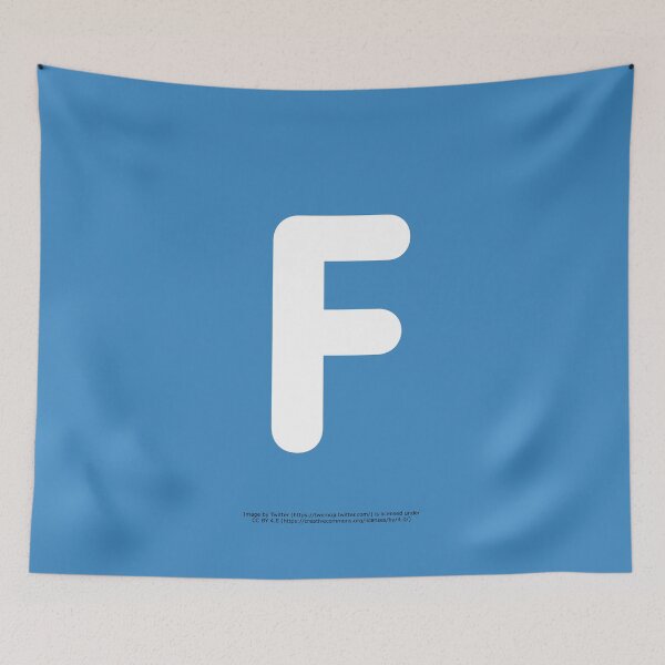 Item preview, Letter F Emoji designed and sold by VeryRandomShop.
