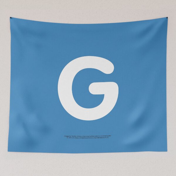 Item preview, Letter G Emoji designed and sold by VeryRandomShop.