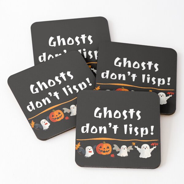 Aperçu de l'œuvre Les fantômes ne zézaient pas – T-shirt amusant d'orthophonie pour Halloween créée et vendue par SmartPatterns.
