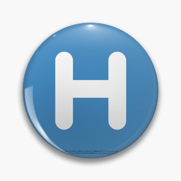Item preview, Letter H Emoji designed and sold by VeryRandomShop.