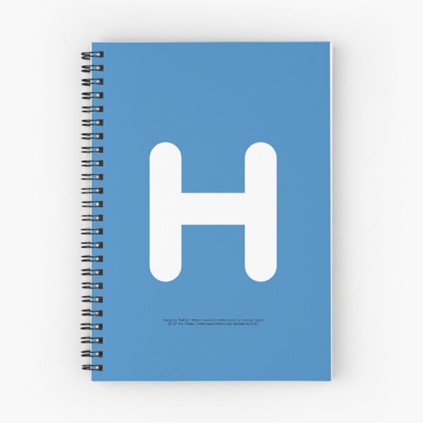Item preview, Letter H Emoji designed and sold by VeryRandomShop.