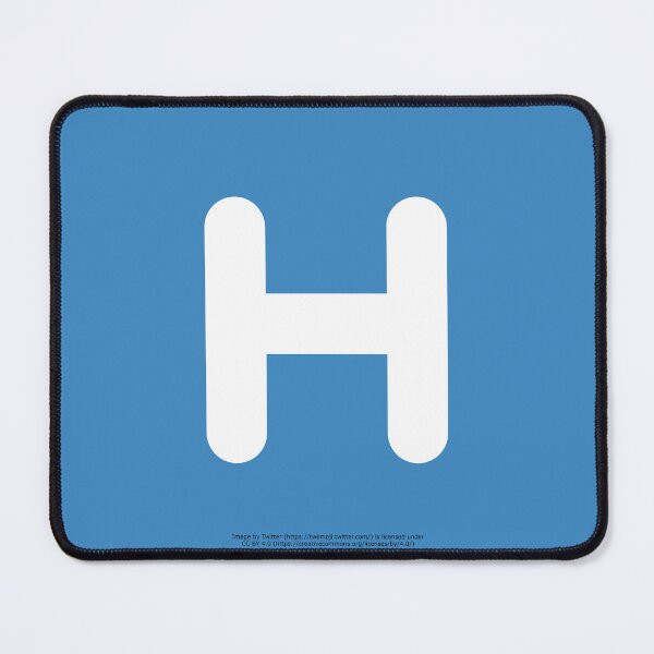 Item preview, Letter H Emoji designed and sold by VeryRandomShop.