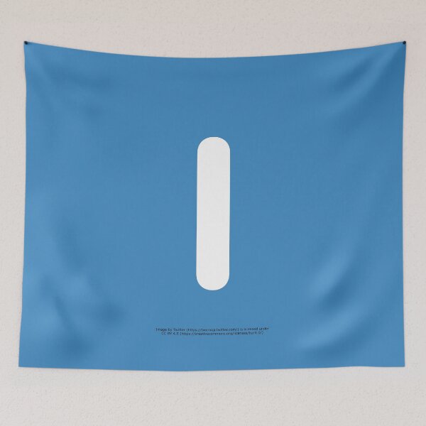 Item preview, Letter I Emoji designed and sold by VeryRandomShop.