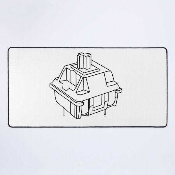 Item preview, Mechanical Keyboard Switch Line Art designed and sold by PhazerOnest's Merch Corner.
