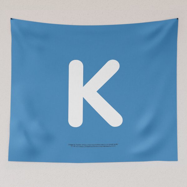 Item preview, Letter K Emoji designed and sold by VeryRandomShop.