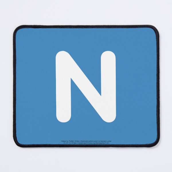 Item preview, Letter N Emoji designed and sold by VeryRandomShop.
