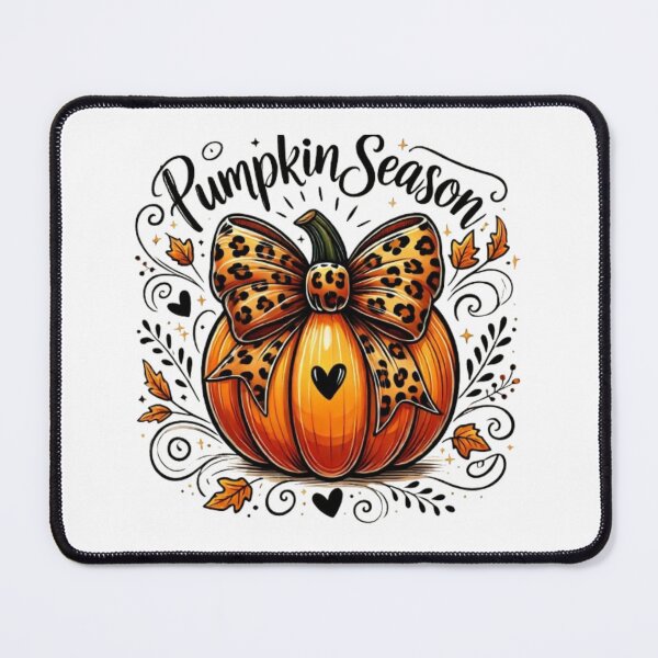 Item preview, Leopard Print Bow Pumpkin Season – Trendy Fall Aesthetic Design designed and sold by GemBob Creations.