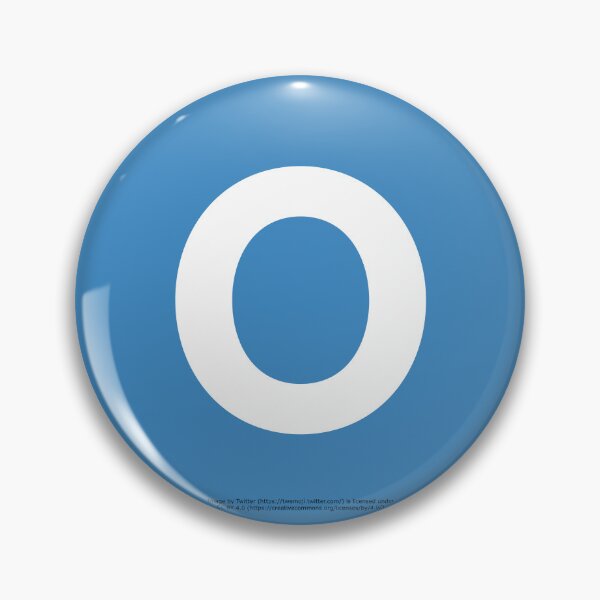 Item preview, Letter O Emoji designed and sold by VeryRandomShop.