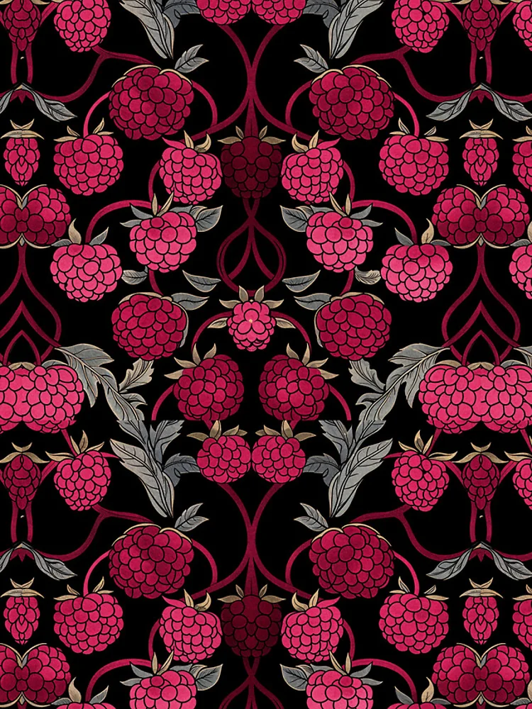 Thumbnail 4 of 4, Samsung Galaxy Phone Case, Retro Raspberry Pattern designed and sold by wonderpix.