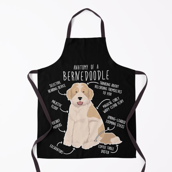 Item preview, Bernedoodle Parti Recessive Yellow Bicolor Dog Anatomy designed and sold by Clara Hollins.