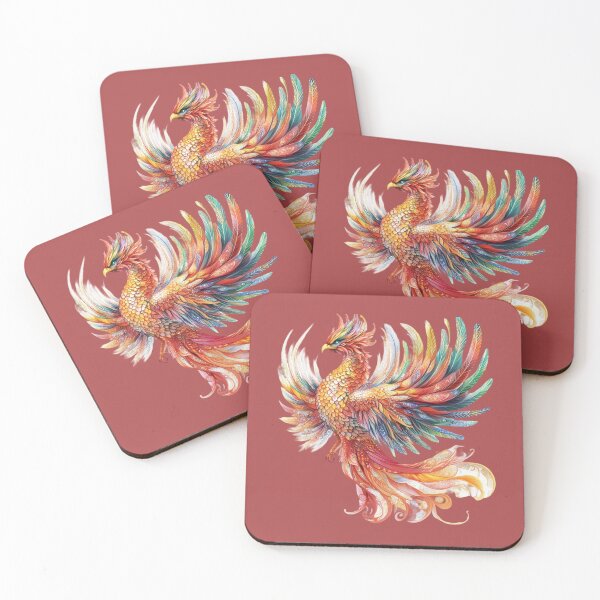 Item preview, Rise of the Eternal Flame - Watercolor Chinese Phoenix in Fairy Tale designed and sold by shirley80935.