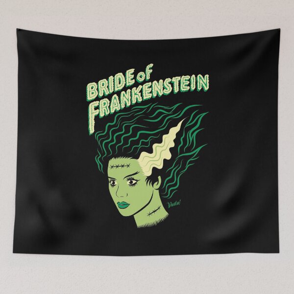 Item preview, Bride of Frankenstein: Iconic Head Illustration designed and sold by Vudu! ⚡ Studio.