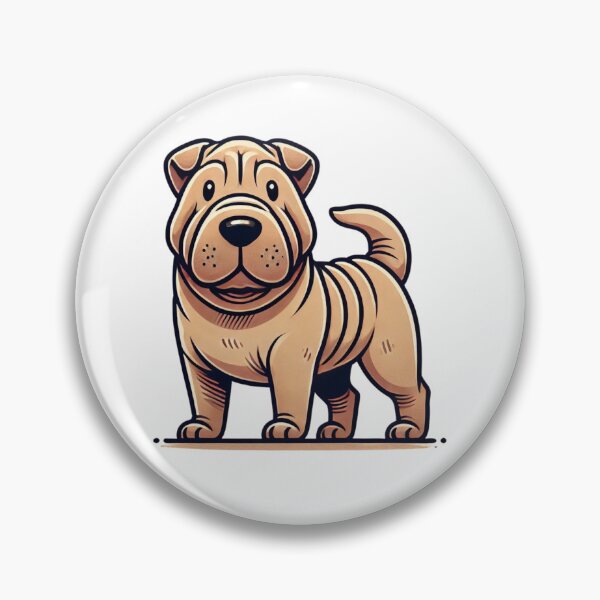 Item preview, Cute Shar Pei Dog Art designed and sold by NoelaniArt.