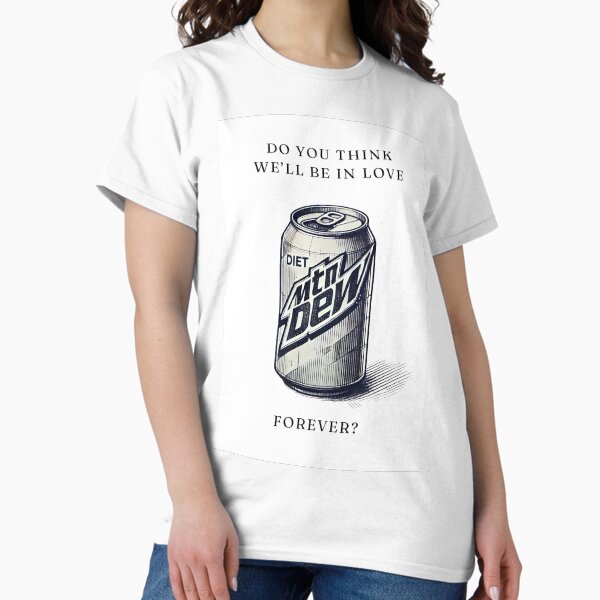Vista previa del artículo con la obra «Impresión minimalista de Lana Del Ray de Mountain Dew dietética», diseñado y vendido por fivebelievers.